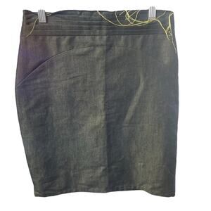 Yigal Azrouel Pencil Skirt, Black, Artsy, Edgy French Designer Career Cocktail 4